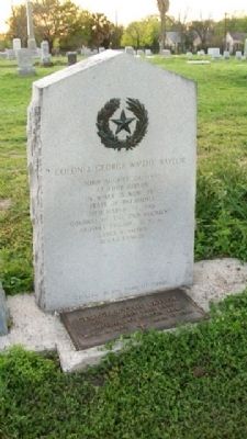 Colonel George Baylor Grave Markers image. Click for full size.