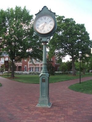 The Clock in Front of Belk Library. Click for full size. The Clock in Front of Belk Library image. Click for full size.
