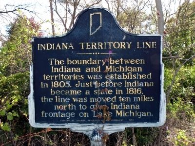 Indiana Territory Line Marker. Click for full size. Indiana Territory Line Marker image. Click for full size.