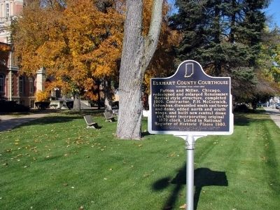 Elkhart County Courthouse Marker image. Click for full size.