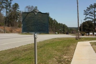 Horrell Hill Marker, looking east along Garners Ferry Road (US 76, 378) image. Click for full size.