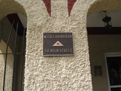 McCall Foundation Marker. Click for full size. McCall Foundation Marker image. Click for full size.