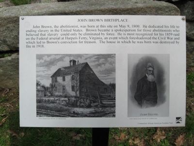 John Brown Birthplace Marker image. Click for full size.