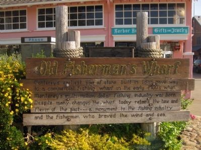 Old Fisherman's Wharf Marker image. Click for full size.