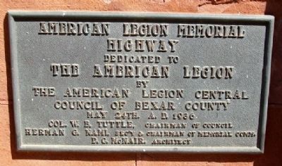 American Legion Memorial Highway Marker. Click for full size. American Legion Memorial Highway Marker image. Click for full size.