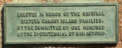 Canary Island Families Marker image. Click for full size.