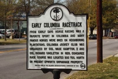 Early Columbia Racetrack Marker image. Click for full size.