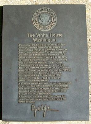 HemisFair'68 White House Marker image. Click for full size.