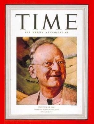 Robert Fechner<br><i>Time Magazine</i>, February 6, 1939. Click for full size. Robert Fechner<br><i>Time Magazine</i>, February 6, 1939 image. Click for full size.