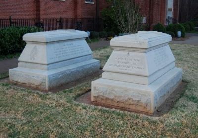 Memorials to Monsignor Andrew K. Gwynn (L)<br>and Monsignor Charles J. Baum (R) image. Click for full size.