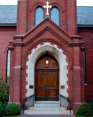 St Mary's Catholic Church Spire Entrance. Click for full size. St Mary's Catholic Church Spire Entrance image. Click for full size.