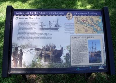 Westover Plantation Marker. Click for full size. Westover Plantation Marker image. Click for full size.