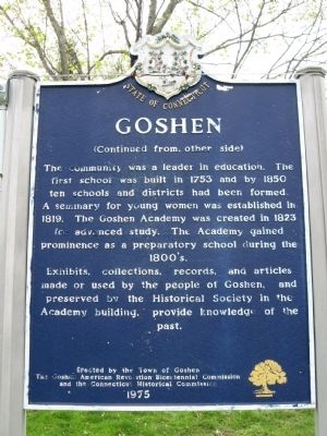 Goshen Marker. Click for full size. Goshen Marker image. Click for full size.