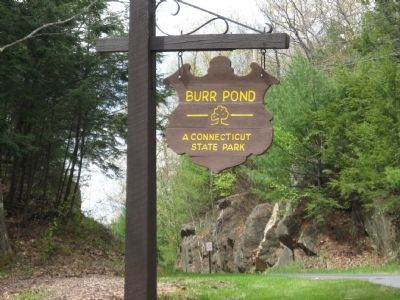 Burr Pond State Park Sign image. Click for full size.