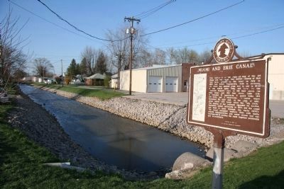 Miami and Erie Canal / Delphos Marker image. Click for full size.