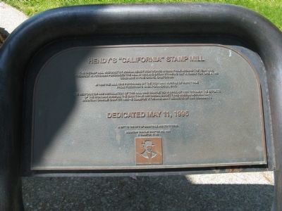 Hendy's "California" Stamp Mill Marker. Click for full size. Hendy's "California" Stamp Mill Marker image. Click for full size.