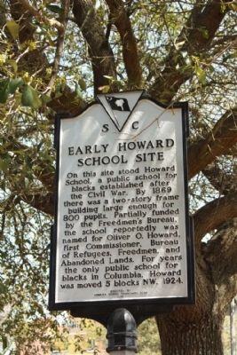 Early Howard School Site Marker. Click for full size. Early Howard School Site Marker image. Click for full size.