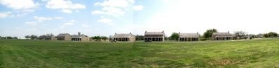 Panorama, Fort Concho parade grounds. Click for full size. Panorama, Fort Concho parade grounds image. Click for full size.
