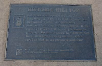 Historic Hilltop Marker image. Click for full size.