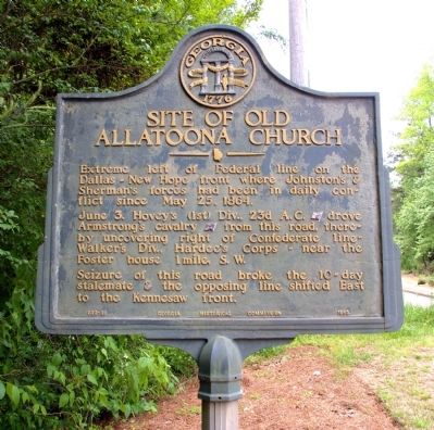 Site of Old Allatoona Church Marker image. Click for full size.
