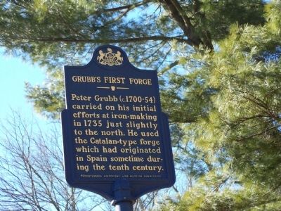 Grubb's First Forge Marker. Click for full size. Grubb's First Forge Marker image. Click for full size.