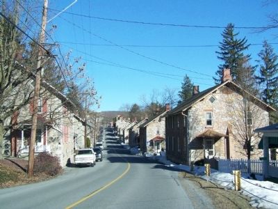 Homes built for iron forge workers on Granite Street image. Click for full size.
