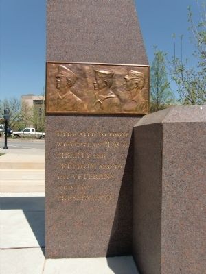 Western North Carolina Veterans Memorial - east panel inscriptions. Click for full size. Western North Carolina Veterans Memorial - east panel inscriptions image. Click for full size.