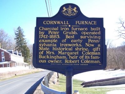 Cornwall Furnace Marker. Click for full size. Cornwall Furnace Marker image. Click for full size.