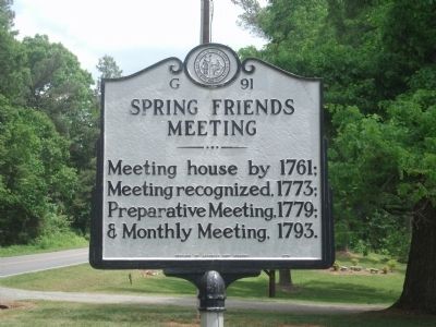 Spring Friends Meeting Marker image. Click for full size.