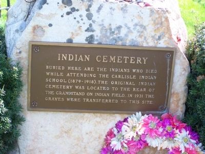 Indian Cemetery Marker image. Click for full size.