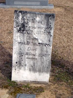 Hinton James Headstone image. Click for full size.