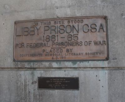 Libby Prison CSA Marker image. Click for full size.