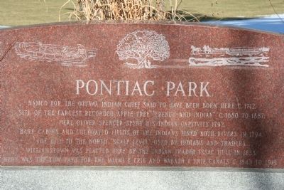 Pontiac Park Marker image. Click for full size.
