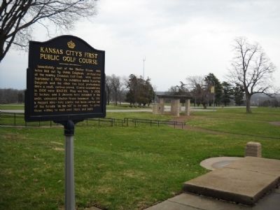 Kansas City's First Public Golf Course Marker image. Click for full size.