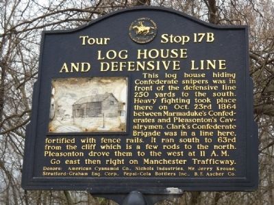 Log House and Defensive Line Marker image. Click for full size.