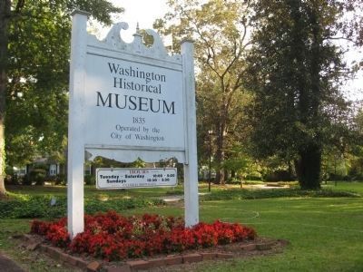Sign for the Washington (Wikes)Historical Museum. Click for full size. Sign for the Washington (Wikes)Historical Museum image. Click for full size.