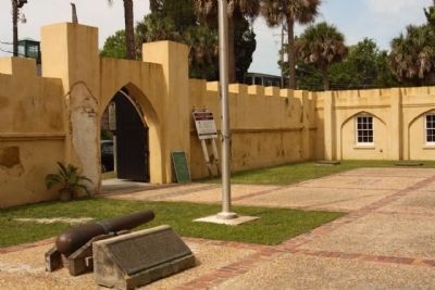 Dr. Henry Woodward, Surgeon Marker, in the courtyard of the Beaufort Arsenal image. Click for full size.