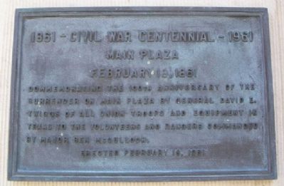 Civil War Centennial 1861 - 1961 Marker image. Click for full size.
