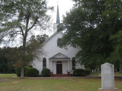 Smyrna United Methodist Church and Marker image. Click for full size.