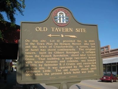 Old Tavern Site Marker. Click for full size. Old Tavern Site Marker image. Click for full size.