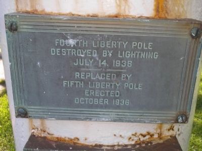 Fourth & Fifth Liberty Pole Marker. Click for full size. Fourth & Fifth Liberty Pole Marker image. Click for full size.