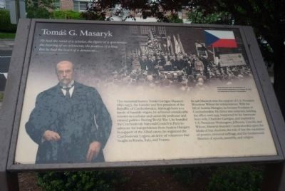 Tom G. Masaryk Memorial Marker image. Click for full size.
