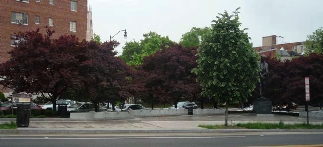Tom G. Masaryk Memorial - view from north side of Mass. Ave. image. Click for full size.