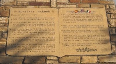 Monterey Harbor Marker image. Click for full size.