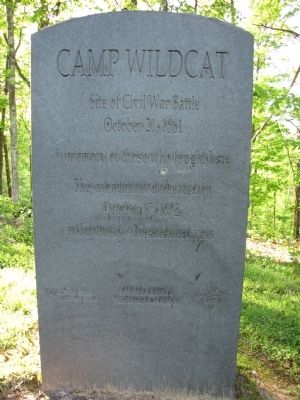 Camp Wildcat Marker. Click for full size. Camp Wildcat Marker image. Click for full size.