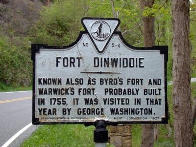 Fort Dinwiddie Marker image. Click for full size.