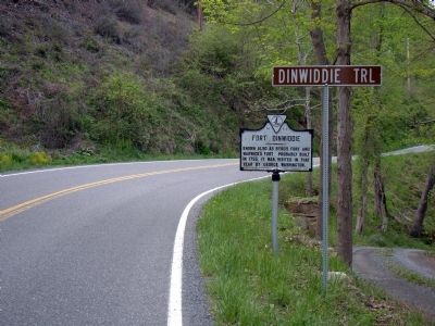 Fort Dinwiddie Marker. Click for full size. Fort Dinwiddie Marker image. Click for full size.
