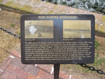 Fort Sumter Bombarded Marker image. Click for full size.