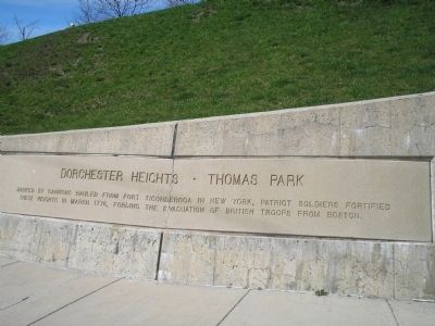 Dorchester Heights • Thomas Park Marker image. Click for full size.