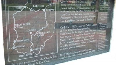 Ohio Canals Marker image. Click for full size.